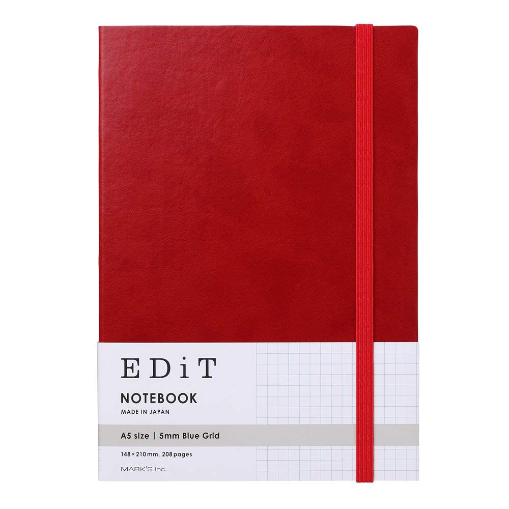 

Marks Graph Notebook A5 Exact Size EDiT Edit Oriental Red EDI-NB05-RE