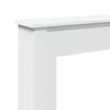 Vidaxl Fireplace Surround, White, 75X20X87.5 Cm, Wood-Based Material