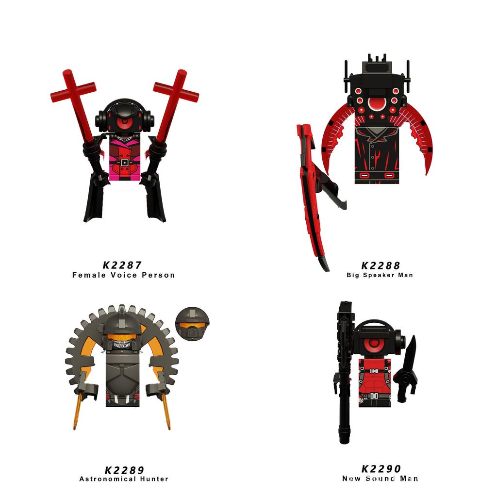 Skibidi Toilet Man Anime Cartoon Bricks Dolls Cameraman Speakerman TV Man Mini Action Bricks Toy Figures Building Blocks