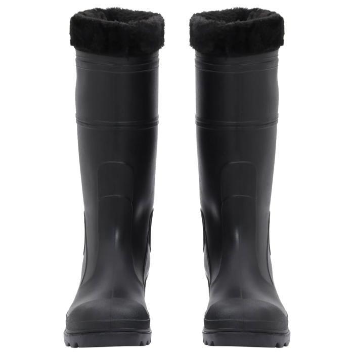 VidaXL Black Rain Boots Size 38-46 PVC