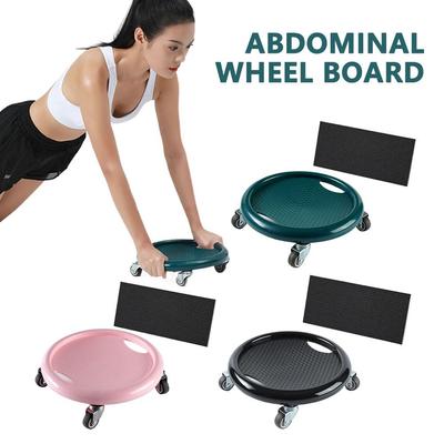 Plaque Abdominale Multifonctionnelle Universelle Quatre Roues Rouleau de Sport Équipement de Maison Entraînement Disque Fitness N0U1