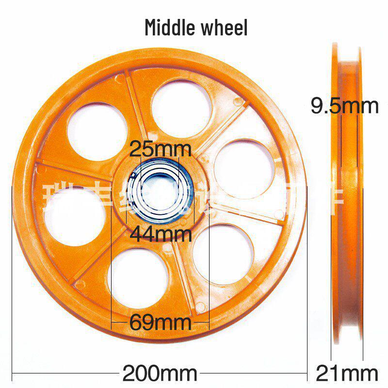 Extruder Cable Machinery Plastic & LSR Guide Wire Wheel, AB Wheel Diameter 200-250MM