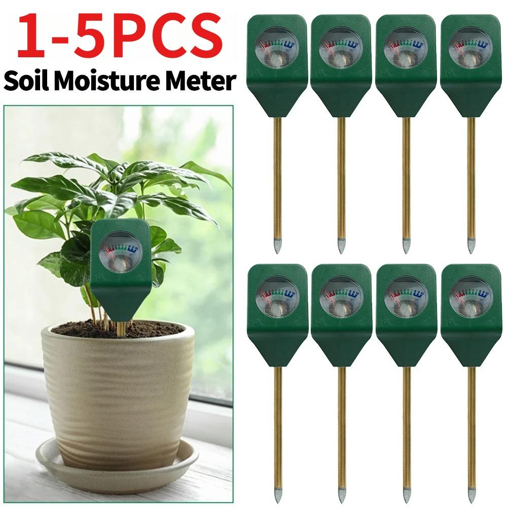 1-5PCS Soil Moisture Meter Plant Watering Test Soil Humidity Detector Hygrometer Temperature Meter Flower Potted Soil Analyzer