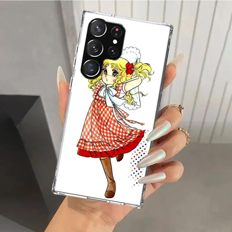 Anime Candy Phone Case for Samsung Galaxy S26 S24 S23 Ultra S25 Edge S22 S21 Plus S20 FE + Soft Print Shell Funda Galaxy S25 S24