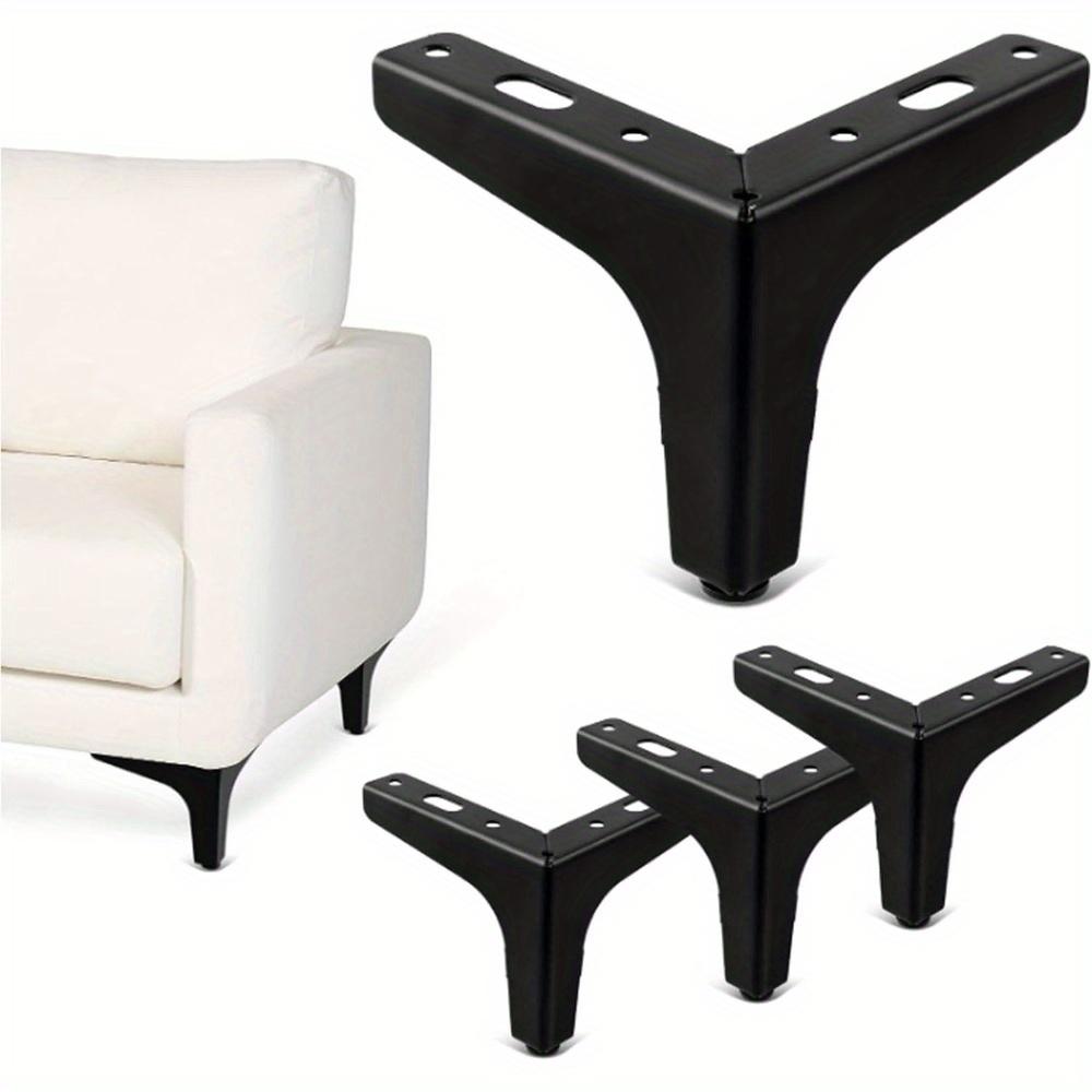 

4pcs Furniture Legs,Metal Furniture Feet Replacement Cabinet Sofa Chair Legs Suitable for Coffee Table TV Cabinet Sofa Feet 15cm/5.9 inch 4pcs 15cm чорний