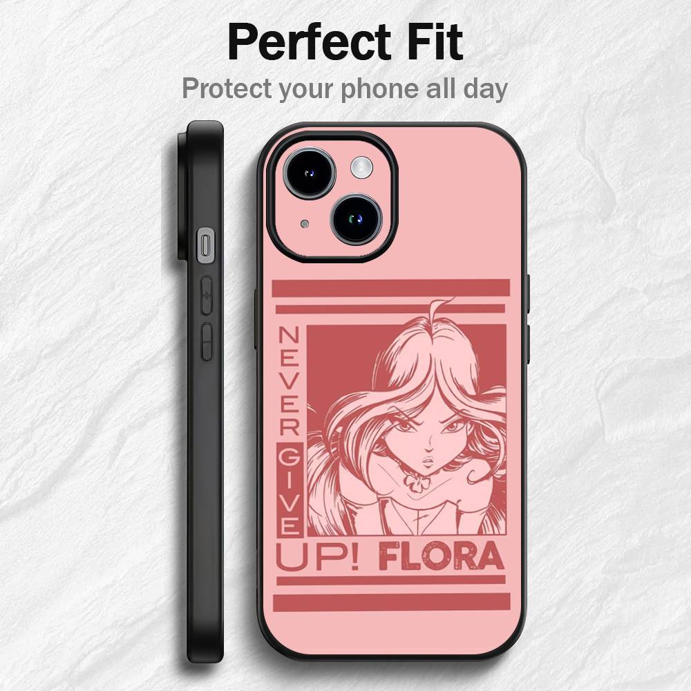 Girl W-Winx Clubs anime Phone Case For iPhone 17 16 15 14 13 12 PRO MAX PLUS Mini TPU Soft to Skin-friendly case
