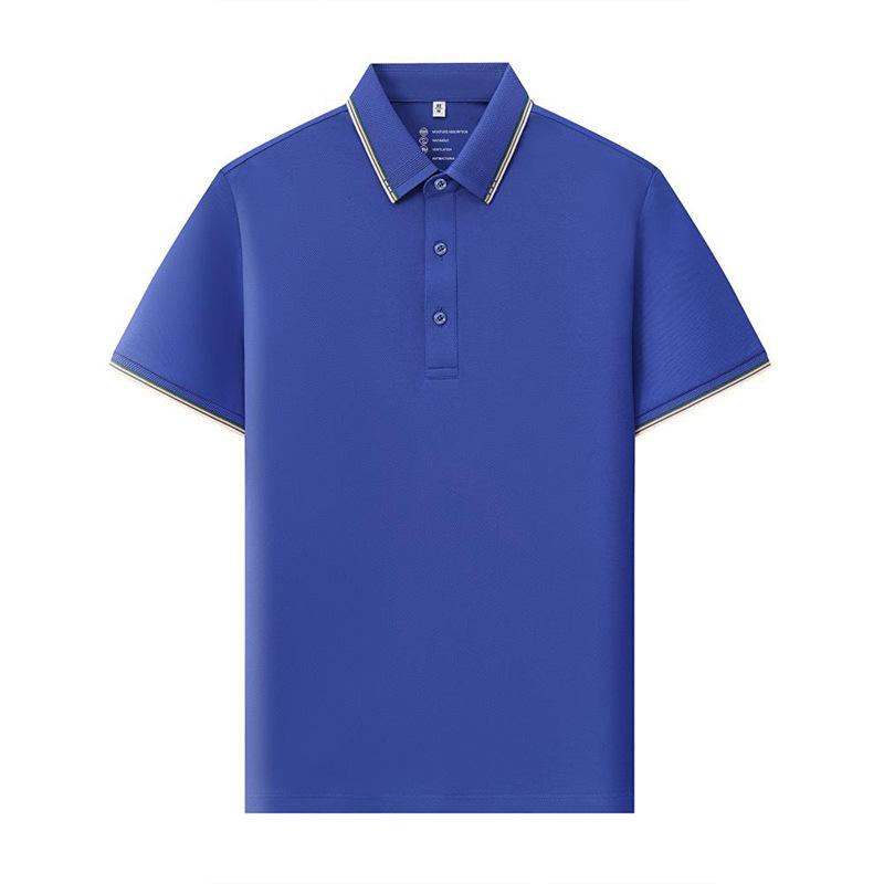 

190 г/м² Хлопок Поло Индивидуальный Рисунок Принт Мужские Рубашки Поло XL синий