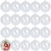 1Pcs Transparent Plastic Padded Decorative Ball for Christmas Tree Hanging Oranments Home Party Wedding Decor Suppies Navidad