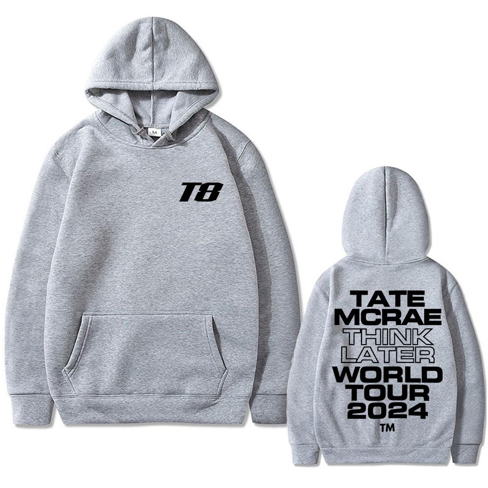 It's Ok I'm Ok Tate Mcrae Graphic Hoodie T8 Think Later World Tour 2024 Sweatshirt Men's Women Fashion Hip Hop Oversized Hoodies