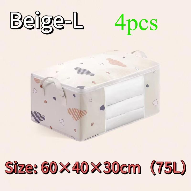 Quilt Clothes Storage Bag Moisture Proof Organizer Big Capacity Blanket Sorting Bags Dustproof Closet Under-Bed Storage Box