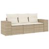 VidaXL Garden Lounge Set with Cushions 3 Pcs, Patio Sofas, Patio Furniture Set, Outdoor Furniture, Beige 3254595