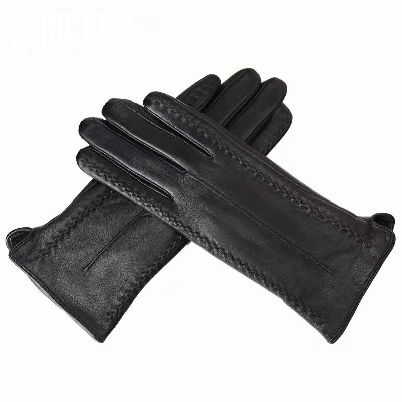 

Женские перчатки из овчины для сенсорного экрана с бархатом – идеальный подарок Large