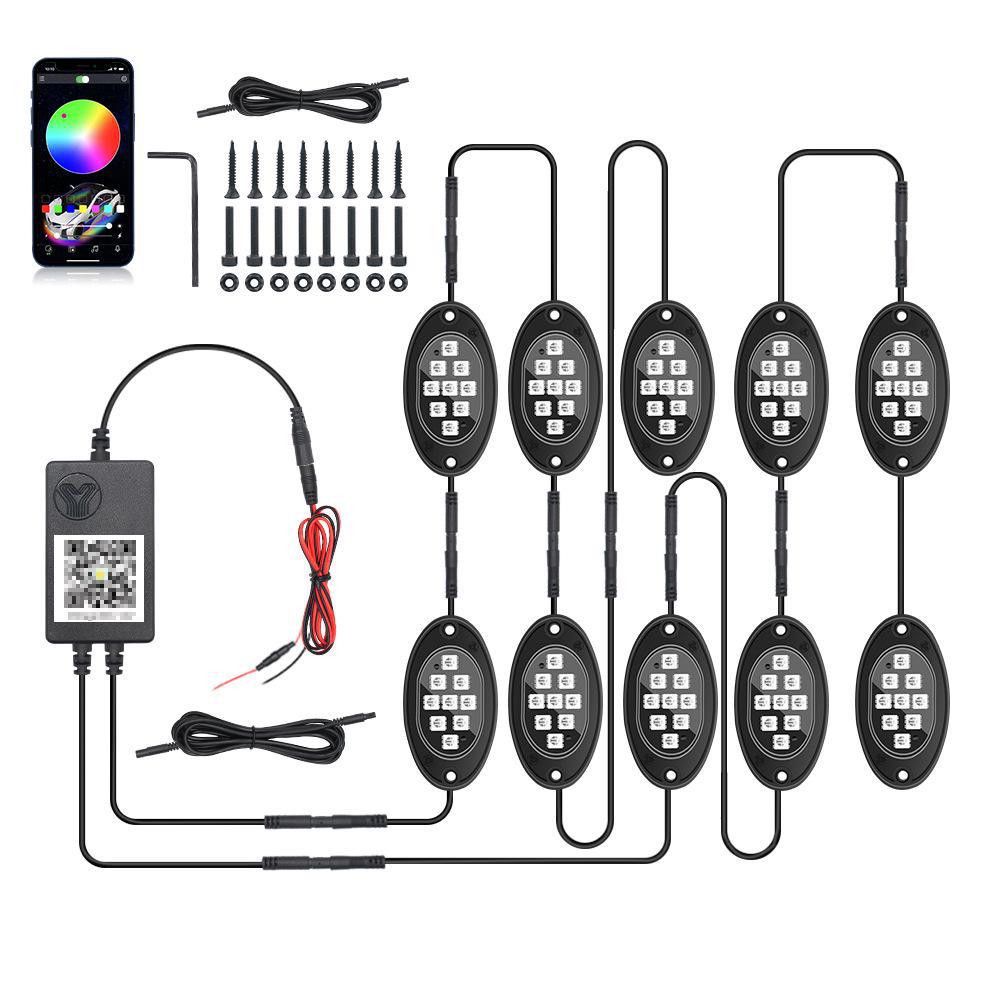 RGB Music Rhythm Car Atmosphere Light for Off-Road Vehicles