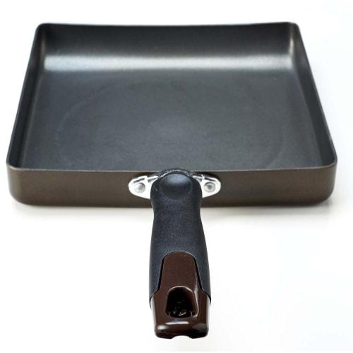 Pearl Metal Omelet Frying Pan, Wide, IH Compatible, Double-Layered Teflon Inner Coating, Basic Hard Coating, Callenase H-8768