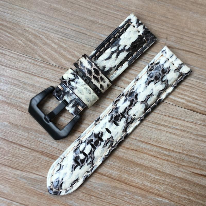 Модный кожаный ремешок для часов ручной работы 22 мм 24 мм — фото 11