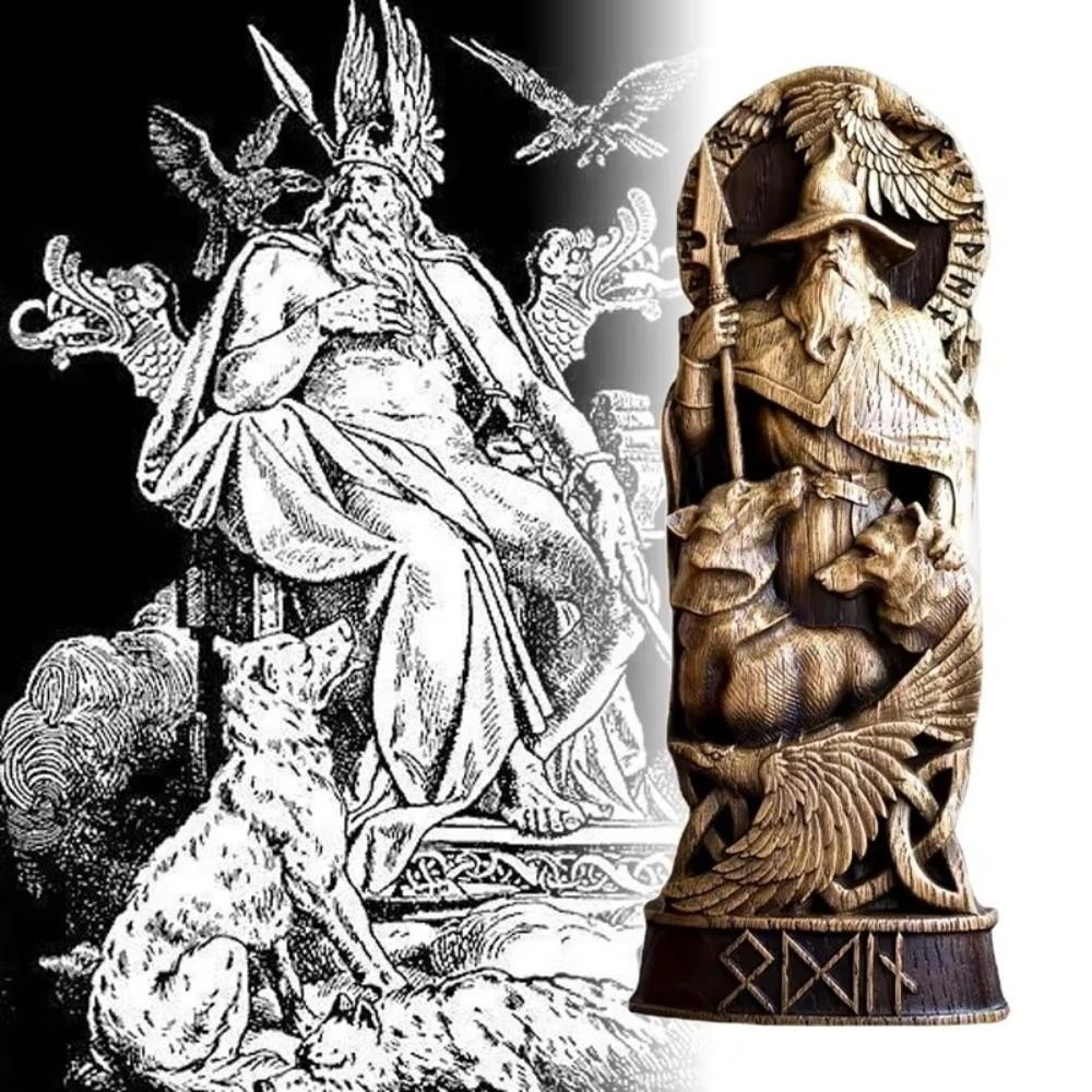 Retro severské bohy sochařství řezba Freya socha kreativní mýty a legendy socha domácí dekorace