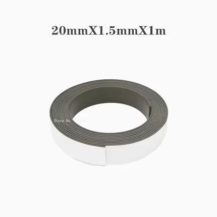 1-10M DIY Strong Flexible Magnet Strip Self Adhesive Magnetic Tape Rubber Magnet Tape Soft strip tape strong back glue 39.37inch