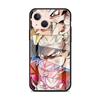 Funda de cristal templado para iPhone 14, 13, Pro, 11, 12, 7, 8 Plus, SE 2022, XR, X, XS Max, 6, 6S, Anime-Dragon-Ball