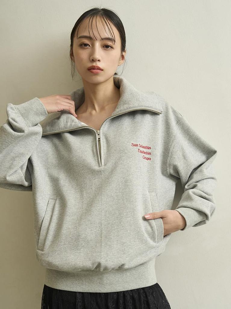 Snidel Skipper Logo Sweatshirt SWCT251153 Women's GRY