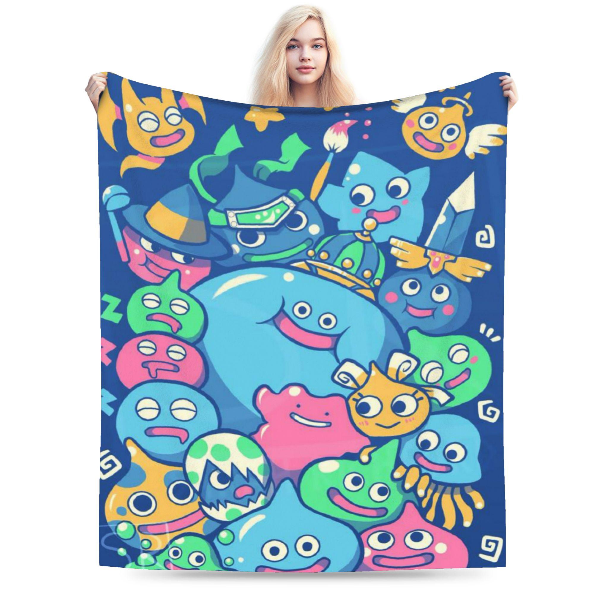 Slime Morimori Dragon Quest  Blankets Soft Fleece Comfort Gifts  Throw Blanket Rug Piece 130x150cm