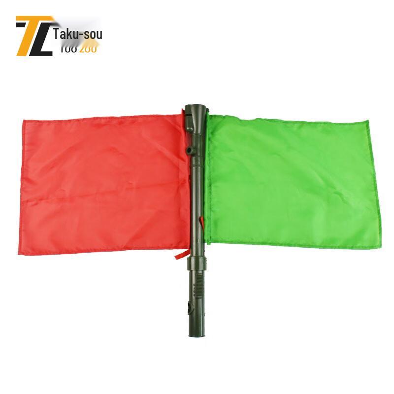 Stainless Steel Signal Flag with Whistle & Flashlight