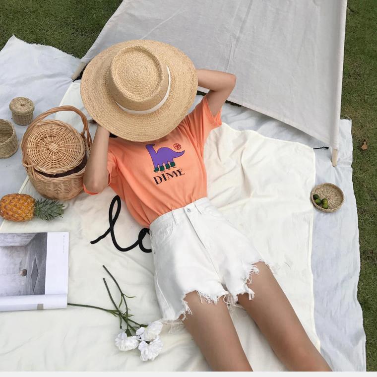 Yaz kadın Kot Şort Klasik Vintage Yüksek Bel Günlük Kot Bayan Şort Pantolon