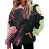 Women's Casual Fashion Witch Print Long-Sleeve Hooded Sweatshirt With Pockets