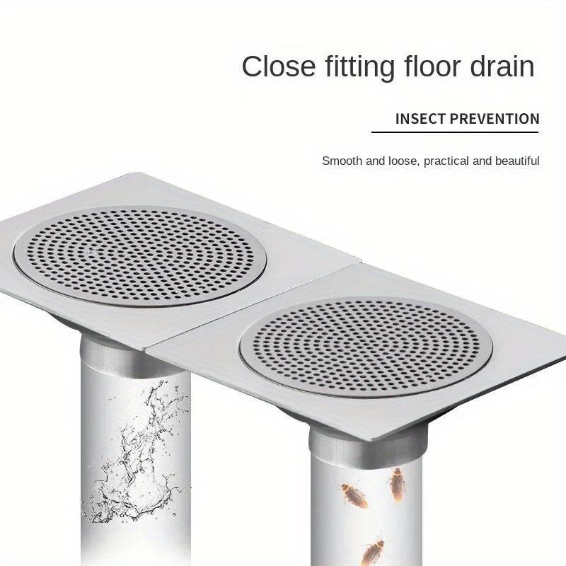 1PCS Drain Cover Bathroom Tool 304 Stainless Steel Bathroom Accessories Sink Strainer Drains Cover Floor Drain Cap Hair Filter