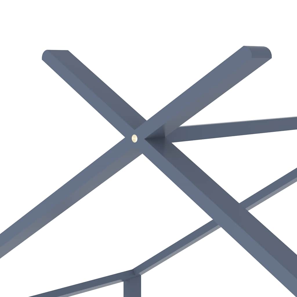 Vidaxl Rama Łóżka Dziecięcego, Szara, Lite Drewno Sosnowe, 90 X 200 Cm