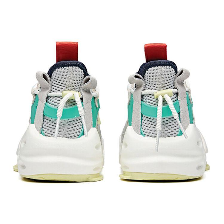 Anta Dominator Durable Breathable Low-Top Skate Shoes Men Skate Shoes White Gray 112028086-1