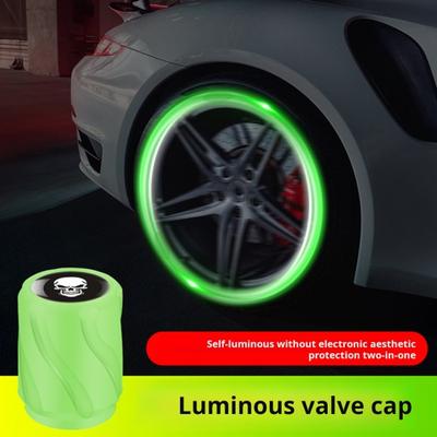 12 stuks Lichtgevende Universele Ventieldopjes voor Autobanden Verbeterd Zichtbaarheid Eenvoudige Installatie Universele Fluorescerende Ventieldopjes voor Banden Buitenaccessoires