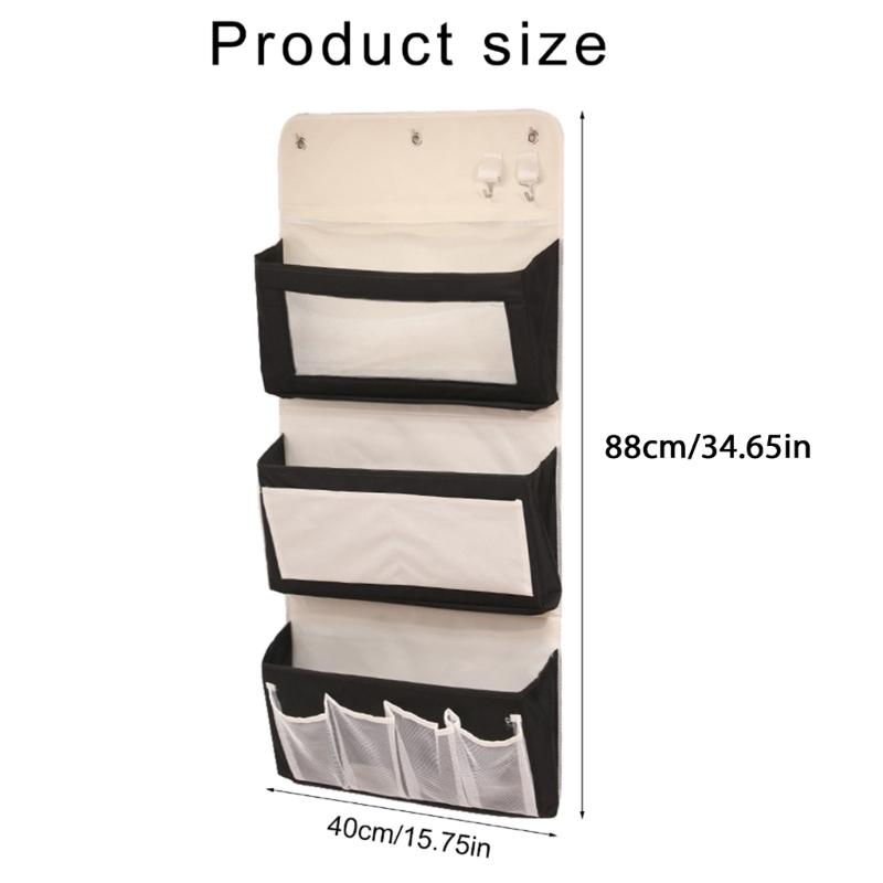 Multipurpose Door Back Hanging Storage Bag in Sturdy Oxford Cloth Materials Accessory for Dorms and Apartments
