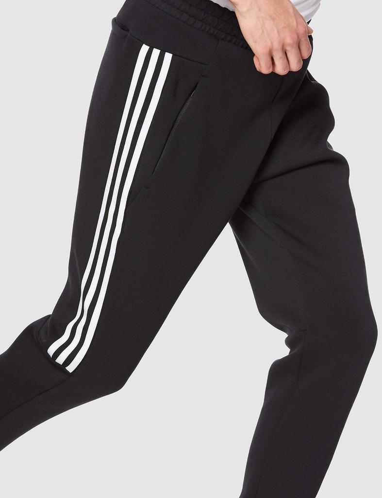 Adidas Double Knit Sweat Size Equivalent To Japanese Size M Men's 3-Stripes Pants, 49220, Black/White (GP1014),