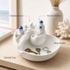 Spiral Divider Conch Shell Storage Box Conch Shell Shape Shell Key Bowl New Catchall Bowl