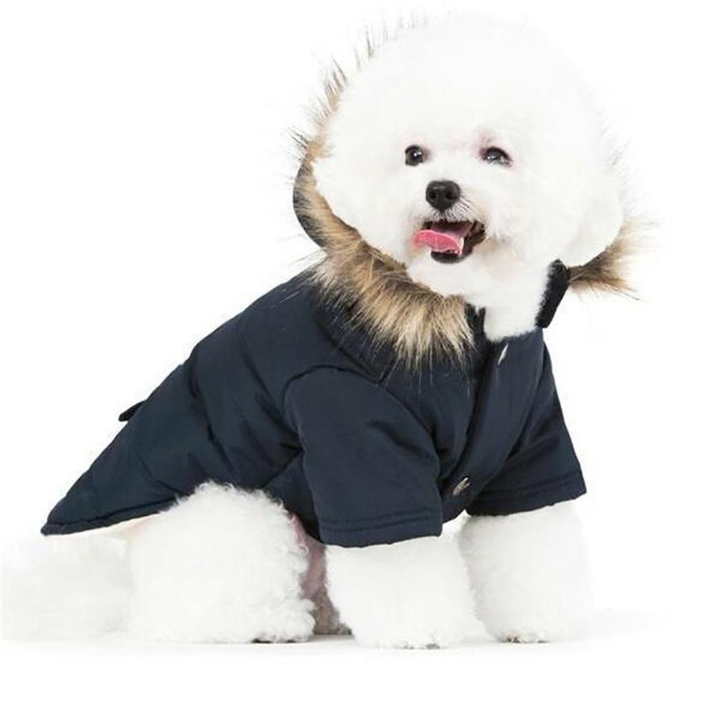 Dog Doggie Down Jacket Hoodie Coat Pet Clothes Warm Clothing For Small Dogs Winter