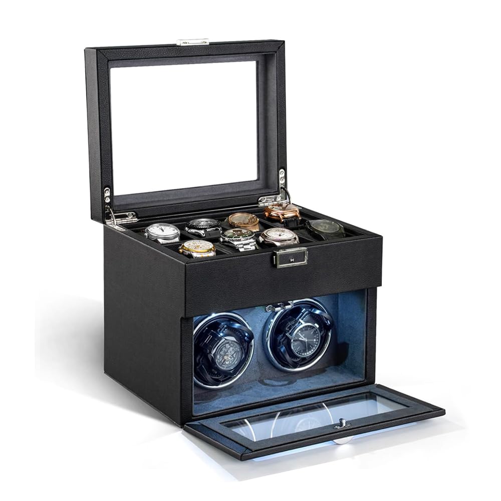 Watch Winder (2-watch winder) (2-watch winder + 8-watch storage) (4-watch winder + 6-watch storage) New Automatic Watch Winder, Suitable for both men