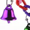 Parrot Toys Bird Suspension Bridge Bird Cage Swing Toy With Bell Pet Supplies Random Color