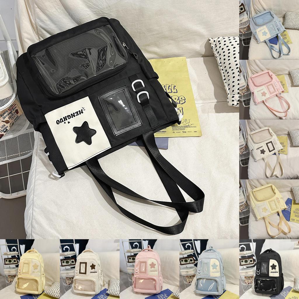 Japanese Small Student Backpack Set With Patching For School Use