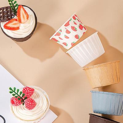 50 Stück Muffin-Dessert-Halter, Cupcake-Liner, DIY-Kuchenverpackungen, Backbecher-Tablett