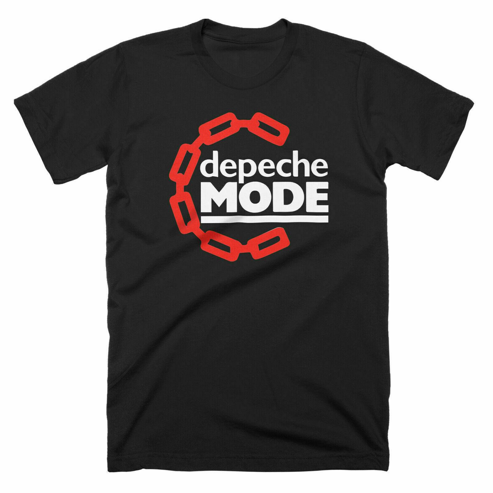 

Depeche Mode Цепочка Мастер и Слуга Хлопок Черный Досуг Полиэстер Футболка Черный Летний Tee Casual Плюс Размер Мужчины Тройники