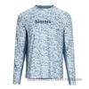 SIMMS Fishing Suit Luya Long-sleeved Crew Neck T-shirt Men's Summer Sunscreen Suit UPF50 Quick-drying Breathable Fishing Suit