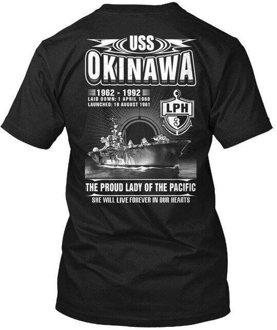 

Uss Okinawa Lph-3 Lph 3 Proud Lady Of Pacific T-Shirt Made in USA Size S to 5XL Unisex T-Shirt XL