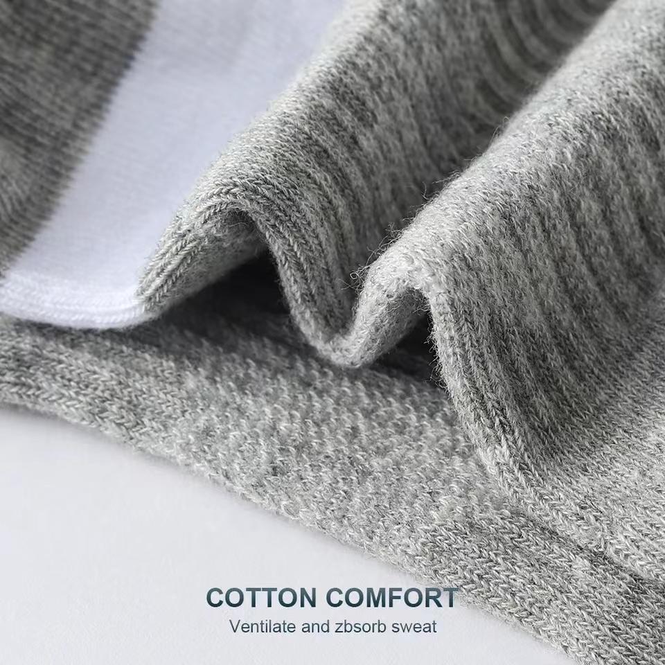 Vysoce kvalitní pánské ponožky Outdoorové ležérní bavlněné ponožky Krátké prodyšné černé kotníkové ponožky Běžecké sportovní ponožky Velikost 38-45