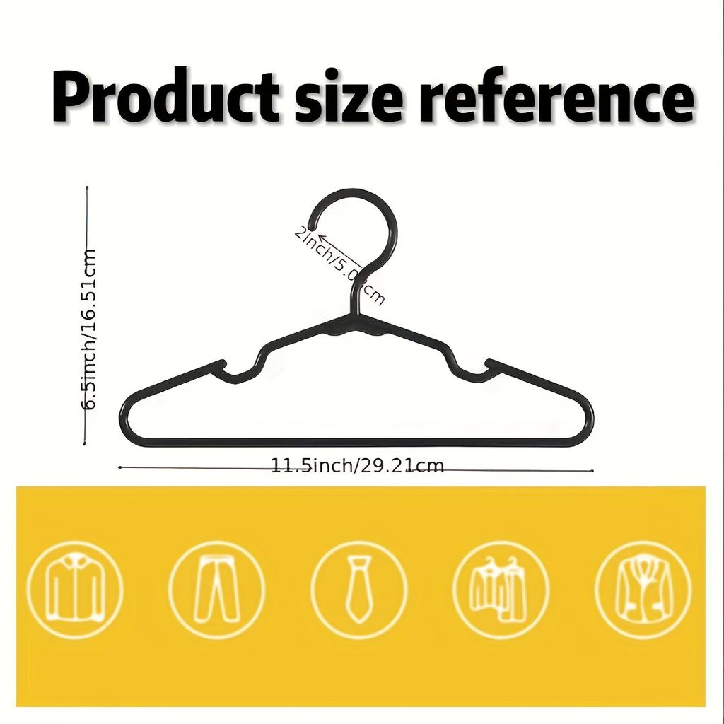 Strapazierfähige Kleiderbügel mit ergonomisch gebogenem Design | Mehrfarbige Optionen (Grau/Rosa/Grün/Weiß/Blau/Schwarz)