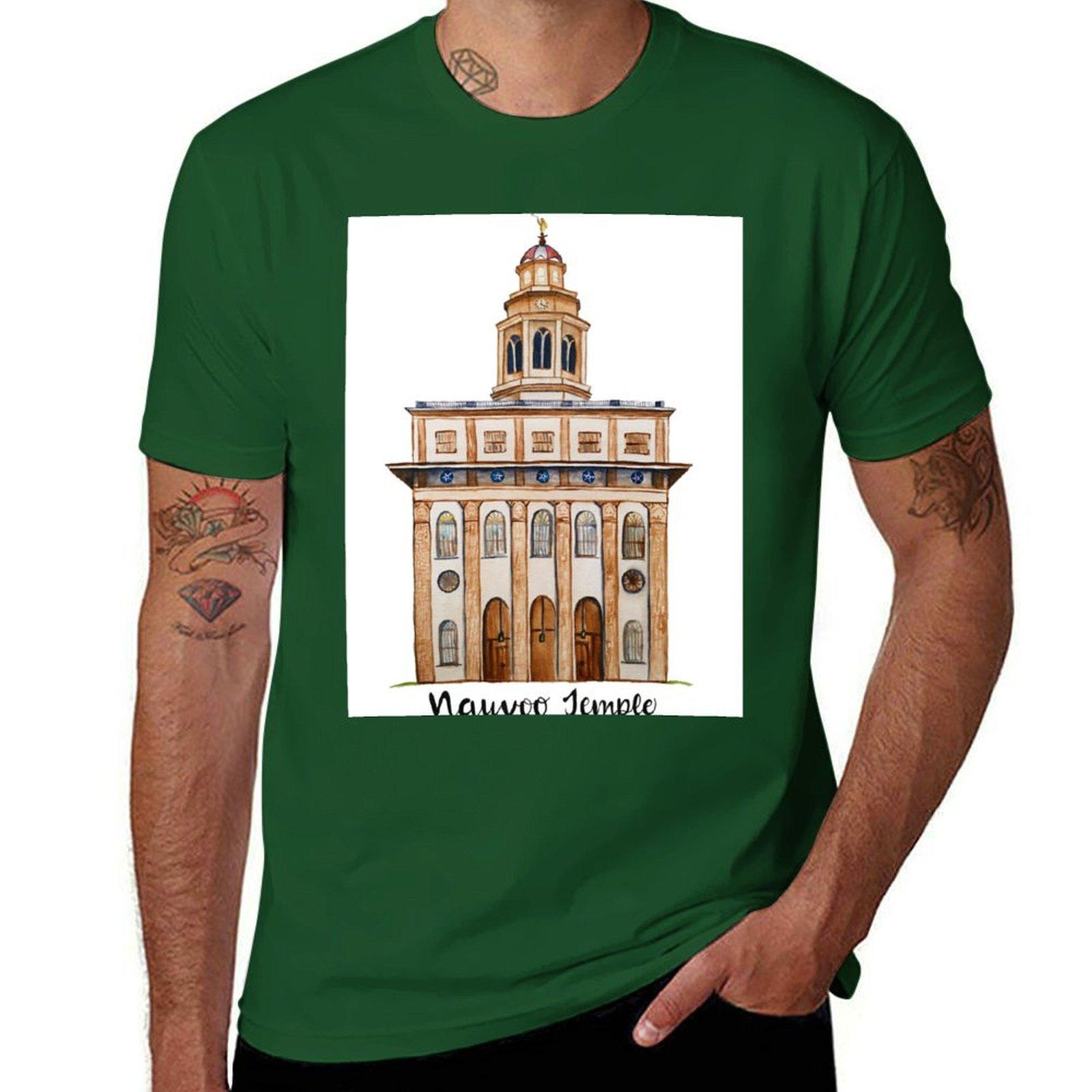 

Nauvoo LDS Temple Tshirt cute tops boys whites new edition for a boy black tshirts for men 4XL