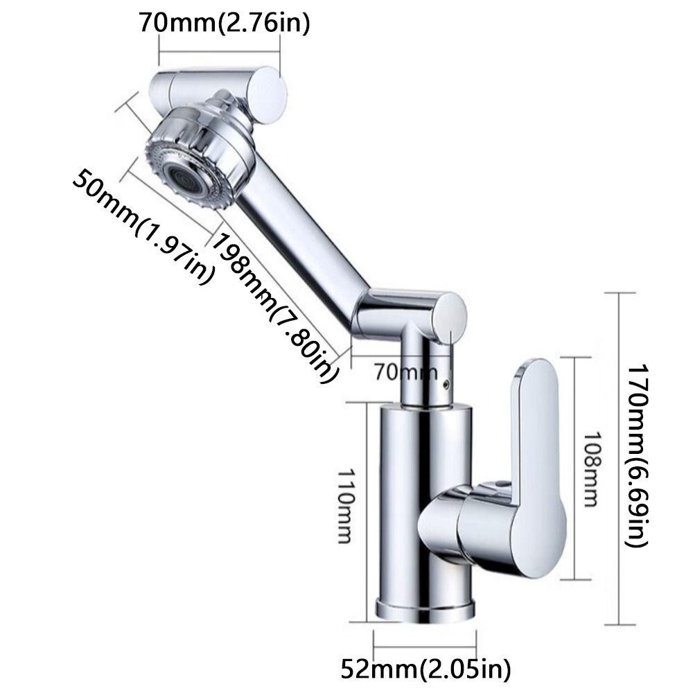 360° Rotating Robotic Arm Faucet Hot and Cold Water Universal Faucet Rotating Faucet  Kitchen Sink