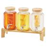 Drank Dispenser 3.8L Drank Dispenser voor Feesten Glas met Standaard 3 STuks