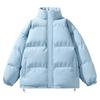 Solid Color Cotton Jacket for Men and Women Same Style Winter Bread Suit Large Size Thickened Warm and Loose Hong Kong Style Casual Jacket