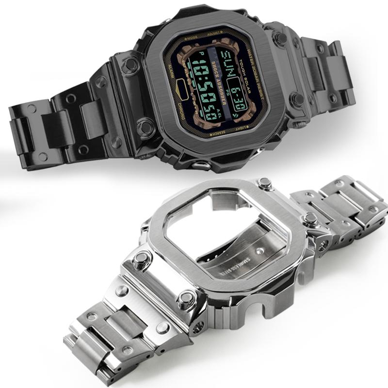 Für Casio G-Shock GX-56 GXW-56BB Mod Kit Edelstahl Gehäuse Uhr Armband GX56 Massivmetall Uhr Lünette Armband Ersatzarmband