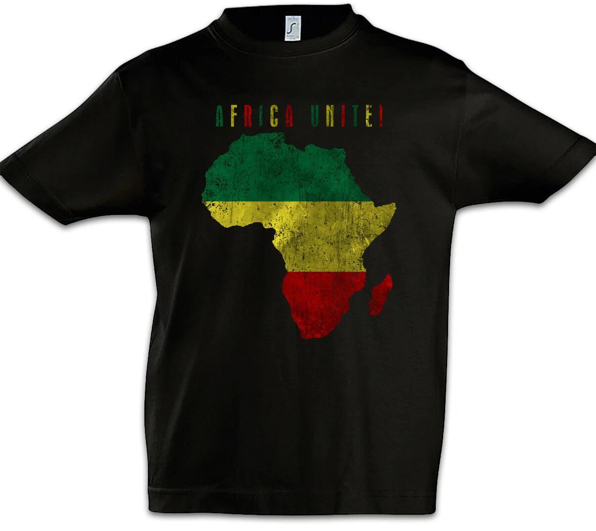 Africa Unite Kids Boys kids boys T-Shirt Rasta Rastafarian Irie Reggae Jamaica Ethiopia 150
